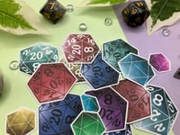 Image 2 of D20 Dice Sticker Pack