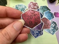 Image 3 of D20 Dice Sticker Pack