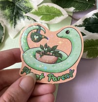 Image 4 of Cute Plant Parent Snake Vinyl Sticker to decorate your Laptop, Planners, Journal, Paper Crafts