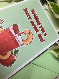 Image 5 of Wishing you a berry sweet day - Greeting Card, Cute Snake Card for all Occassions