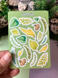 Image 2 of Green Leaf Sticker Sheet