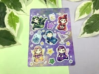 Image 1 of Cute Star Fairy Sticker Sheet