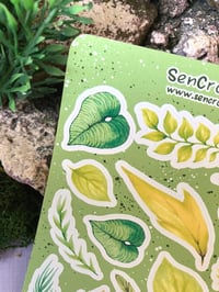 Image 3 of Green Leaf Sticker Sheet - 72