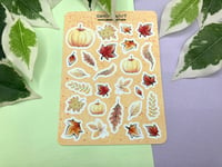 Image 1 of Autumn Leaf Sticker Sheet