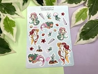 Image 1 of Cute Mermaid Sticker Sheet