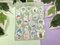 Image 1 of House Plant Sticker Sheet