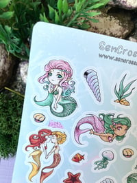 Image 3 of Cute Mermaid Sticker Sheet