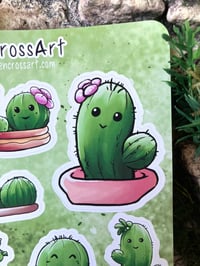 Image 3 of Cute Cactus Sticker Sheet - 76