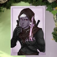 Image 1 of Art Print - Drow Rogue