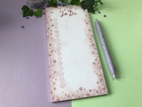 Image 1 of To Do List Notepad, Rose Memo Pad with 50 Pages for notetaking, gifting, collecting or Scrapbooking