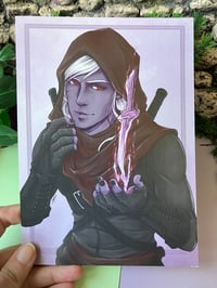 Image 2 of Art Print - Drow Rogue