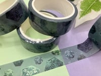 Image 1 of D20 Dice Washi Tape to decorate your Planners, Journal, Paper Crafts etc.