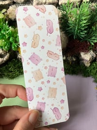 Image 3 of Cute Bookmark with pink pattern design for book lovers, planners, notebooks, collecting