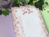 Image 4 of To Do List Notepad, Rose Memo Pad with 50 Pages for notetaking, gifting, collecting or Scrapbooking