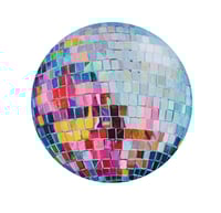 Floral Studio Disco Ball by Sari Shryack - Fine Art Print on Canvas