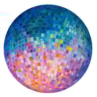 Cotton Candy Disco Ball by Sari Shryack - Fine Art Print on Canvas