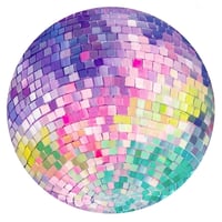 Sweet Tart Disco Ball by Sari Shryack - Fine Art Print on Canvas