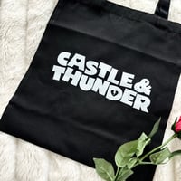 Image 3 of Castle and Thunder Tote Bag