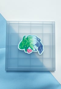 Image 1 of Aromantic pride shark sticker