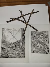 Image 2 of Blair Witch Project SS Book Cover Original Art with BONUS reference