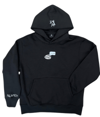 Image 1 of KUTOUT HOODIE BLACK