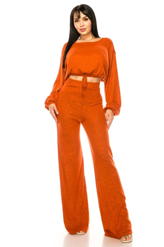 Image of 3PACK 2pc hacci/ribbed pants set