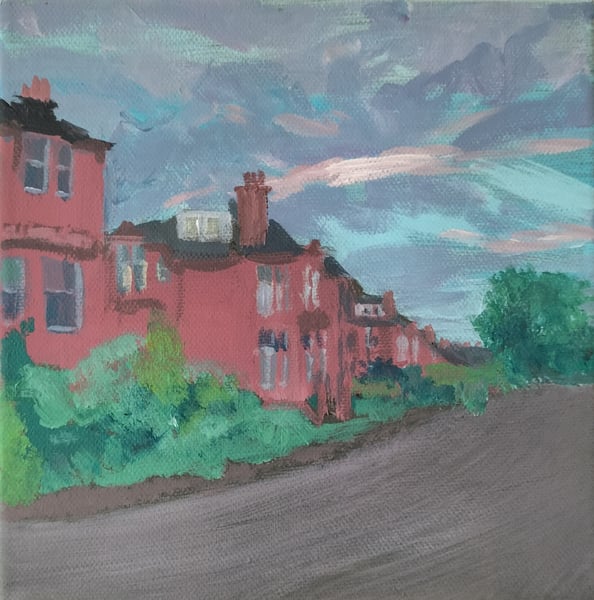 Image of Summer Evening on Hatfield Drive, Glasgow
