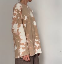 Image 2 of cotton long sleeve with a bleached design