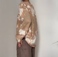 Image 4 of cotton long sleeve with a bleached design