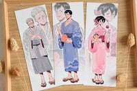 Image 1 of Yukata designs -  bookmark