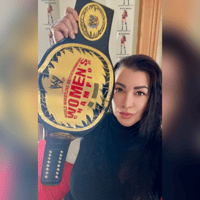 Image 2 of Signed Replica WWE Women's Championship Belt + 2 Free Signed 8x10s + Free Signed WWE Trading Card