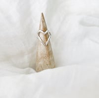 Image 6 of Silver Molten Heart Ring