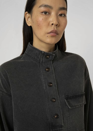 Image of 1-Camisa azul denim oscuro