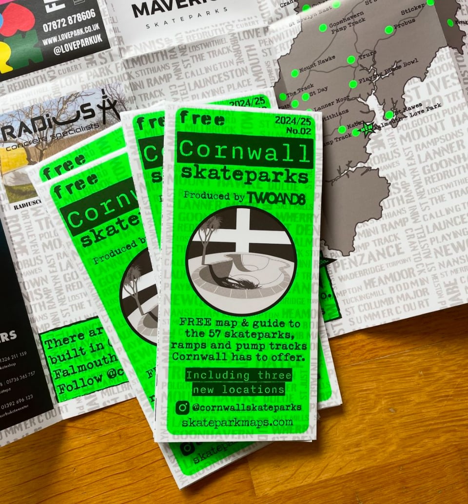 Image of Cornwall Skatepark Map