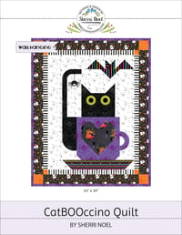 Image 1 of CatBOOccino Quilted Wall Hanging PDF