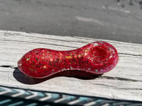 Image 4 of Enflamed Freezable Glitter Glass Pipe Color Changing Pipe