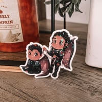 Image 2 of Cassian & Azriel “Wingspan” Star Glitter Vinyl Sticker