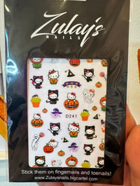 Image 1 of HELLO KITTY -Halloween stickers ( 1 sheet)