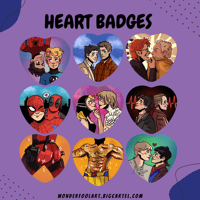 Image 1 of Heart Badges