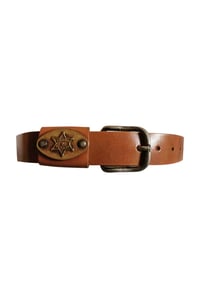 Image 1 of Tan Leather Sheriff Belt 