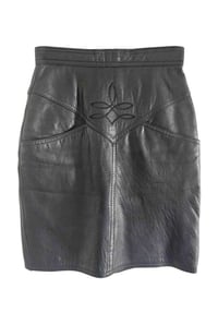 1990s Leather Skirt 