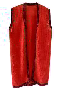 Red Crochet Vest 