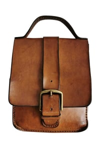 Image 1 of 1970s Tan Leather Satchel 