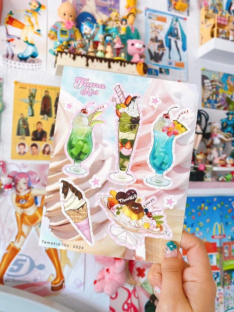 Image of Summer Sweet Treats sticker sheet