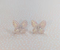 Iridescent Butterfly Studs