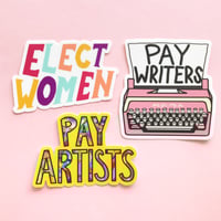 Image 4 of Pay Artists Vinyl Sticker
