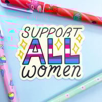 Image 2 of Support All Women Vinyl Sticker