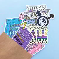 Image 2 of Respect Trans Men Juice Vinyl Sticker