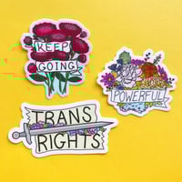 Image 4 of Trans Rights Sword Sticker