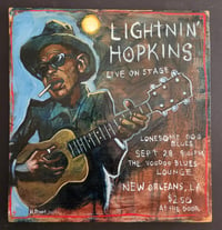 “Lightnin' Hopkins” Oil Painting